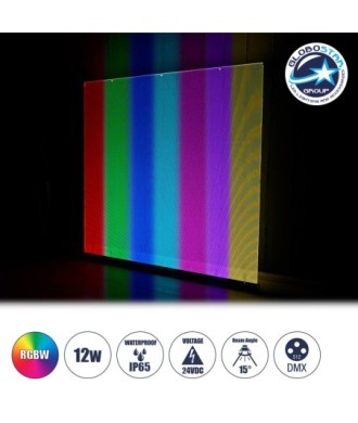 GloboStar® WASHER-PLEXI 90499 Μπάρα Φωτισμού Wall Washer LED 12W 1020lm 15° DC 24V Αδιάβροχο IP65 με Plexiglass Μοριακού Φωτισμού Μ100 x Π3.3 x Υ100cm Πολύχρωμο RGBW DMX512 - Γκρι Ανθρακί - 3 Χρόνια Εγγύηση